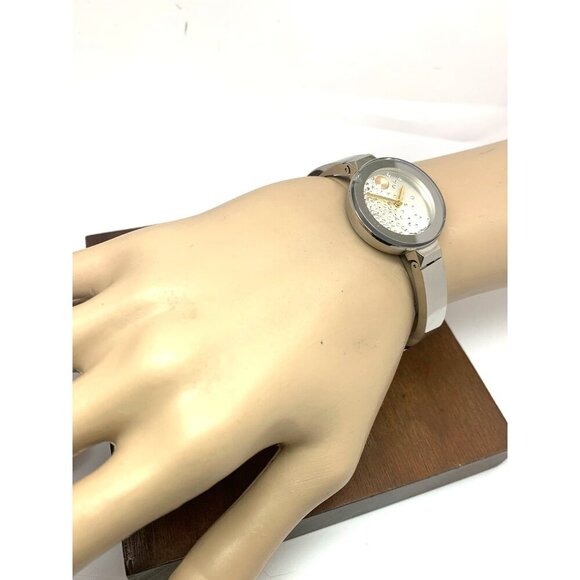 Movado Women\'s Watch 3600925 Bold Swiss Quartz Silver Steel Bangle 28mm CHIPPED main image 10